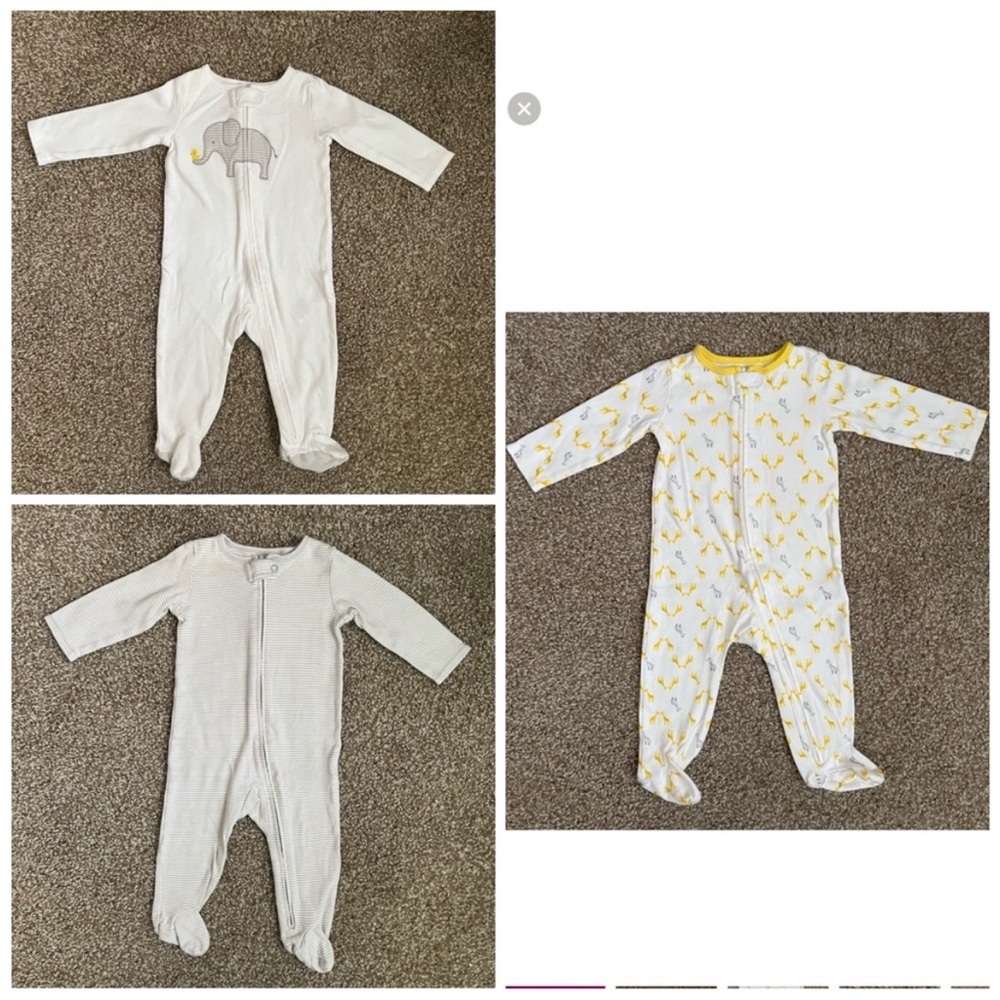 Carter’s Simple Joys Zip Up Onesies Size 6-9 Months